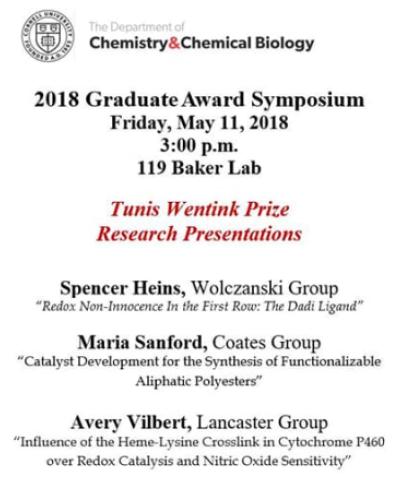 2018 Graduate Symposium Flyer